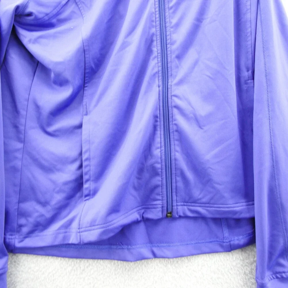 Tek Gear Track Jacket XL Womens‎ Bluish Purple Knit Full Zip Long Sleeve Sport